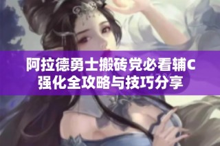阿拉德勇士搬砖党必看辅C强化全攻略与技巧分享